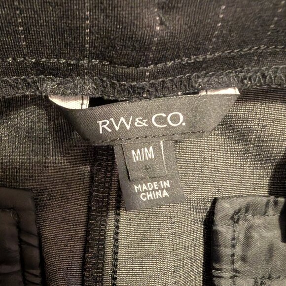 RW&CO Black & White Pinstripe Ankle Pants - Picture 4 of 5